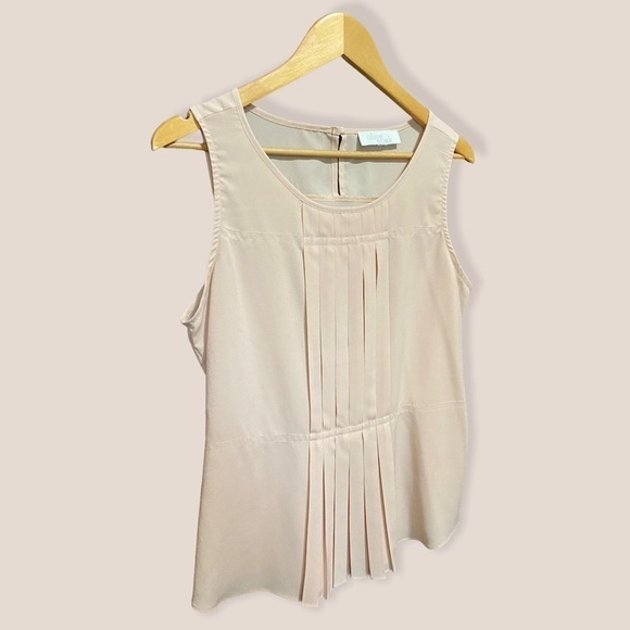 OLIVE & Oak Blush Pleated Top - Picture 2 of 8
